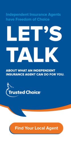 Blue and orange quote box