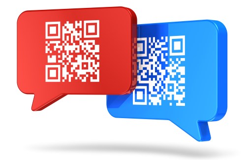 Photo of two QR codes